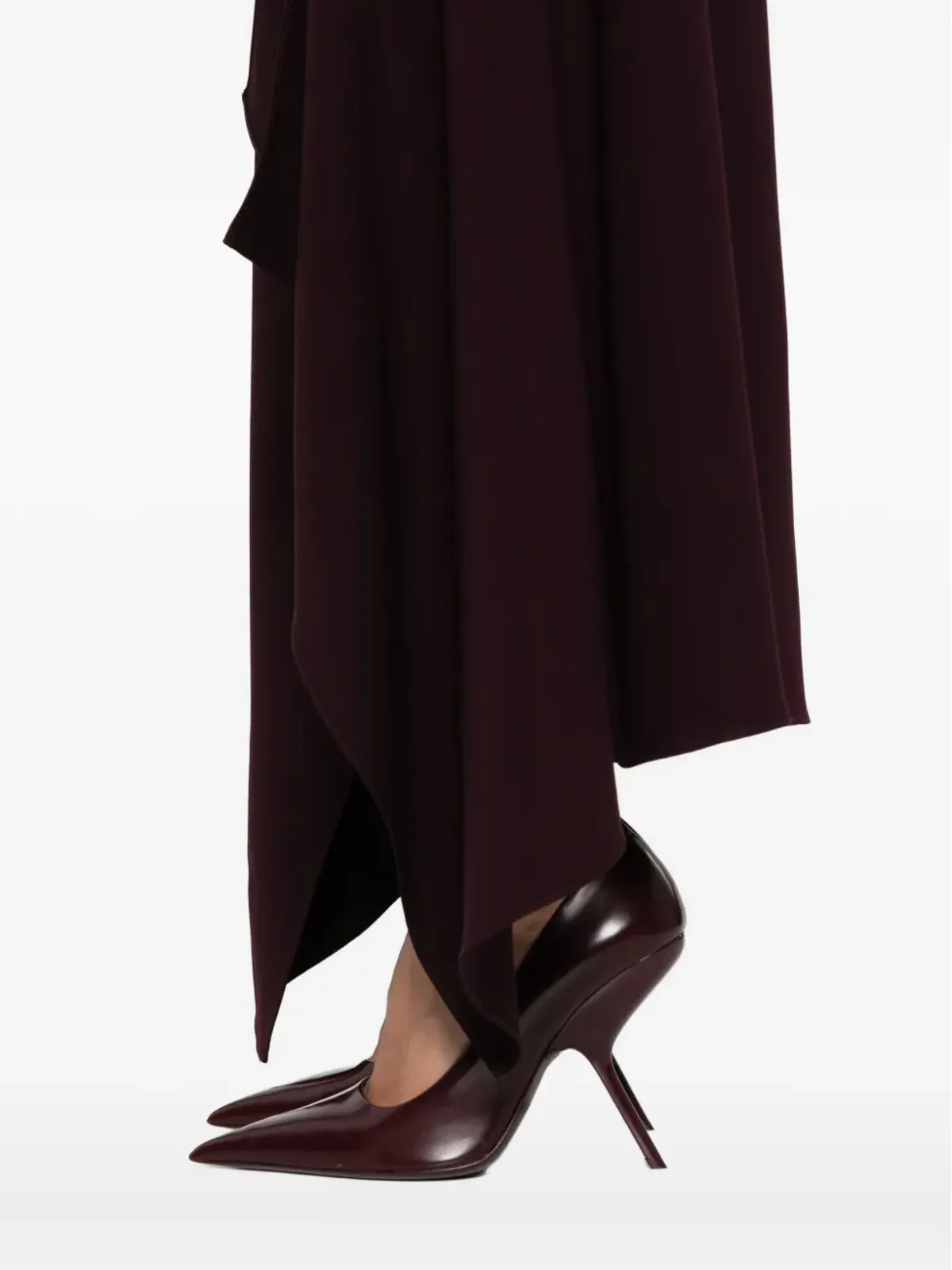 Mugler フリル付きアシンメトリースカート - 画像5