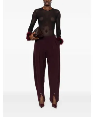 Mugler メッシュパネルフェザーカフストップ - サムネイル2