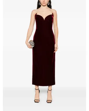 Mugler ボルドー色のイブニングドレス - サムネイル2
