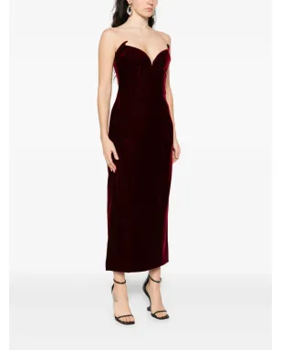 Mugler ボルドー色のイブニングドレス - サムネイル3