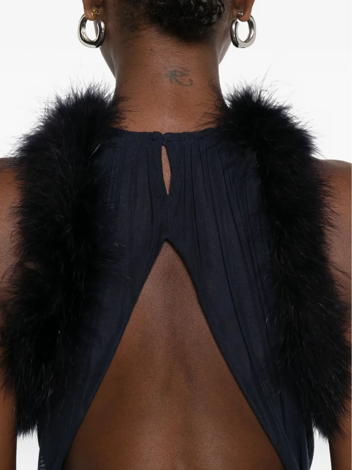 Mugler トリムド・ルーシュドレス - 画像5