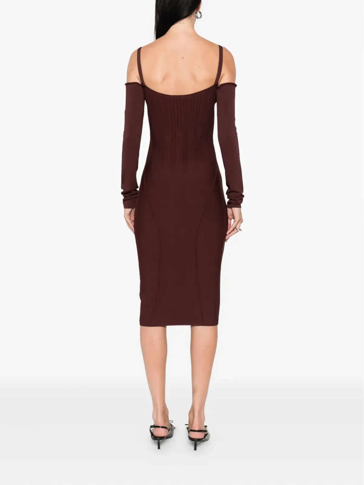 Mugler ボンディングディテールドレス - 画像4
