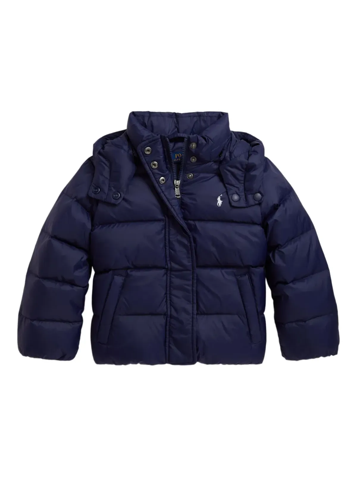 POLO RALPH LAUREN KIDS キルテッドフード付きダウンジャケット - 画像3