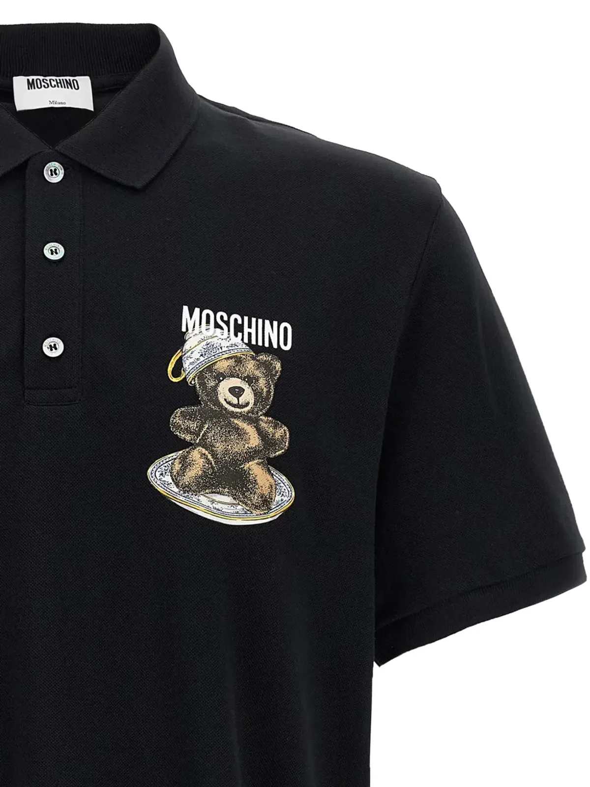 Moschino テディプリントのピケポロシャツ - 画像3