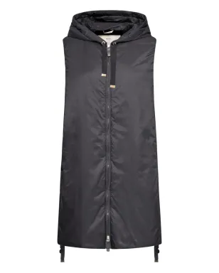 Max Mara フード付きドローストリングジレ - ブラック - サムネイル1