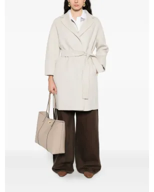 S Max Mara ベルト付きラペルコート - サムネイル2