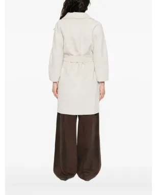 S Max Mara ベルト付きラペルコート - サムネイル4
