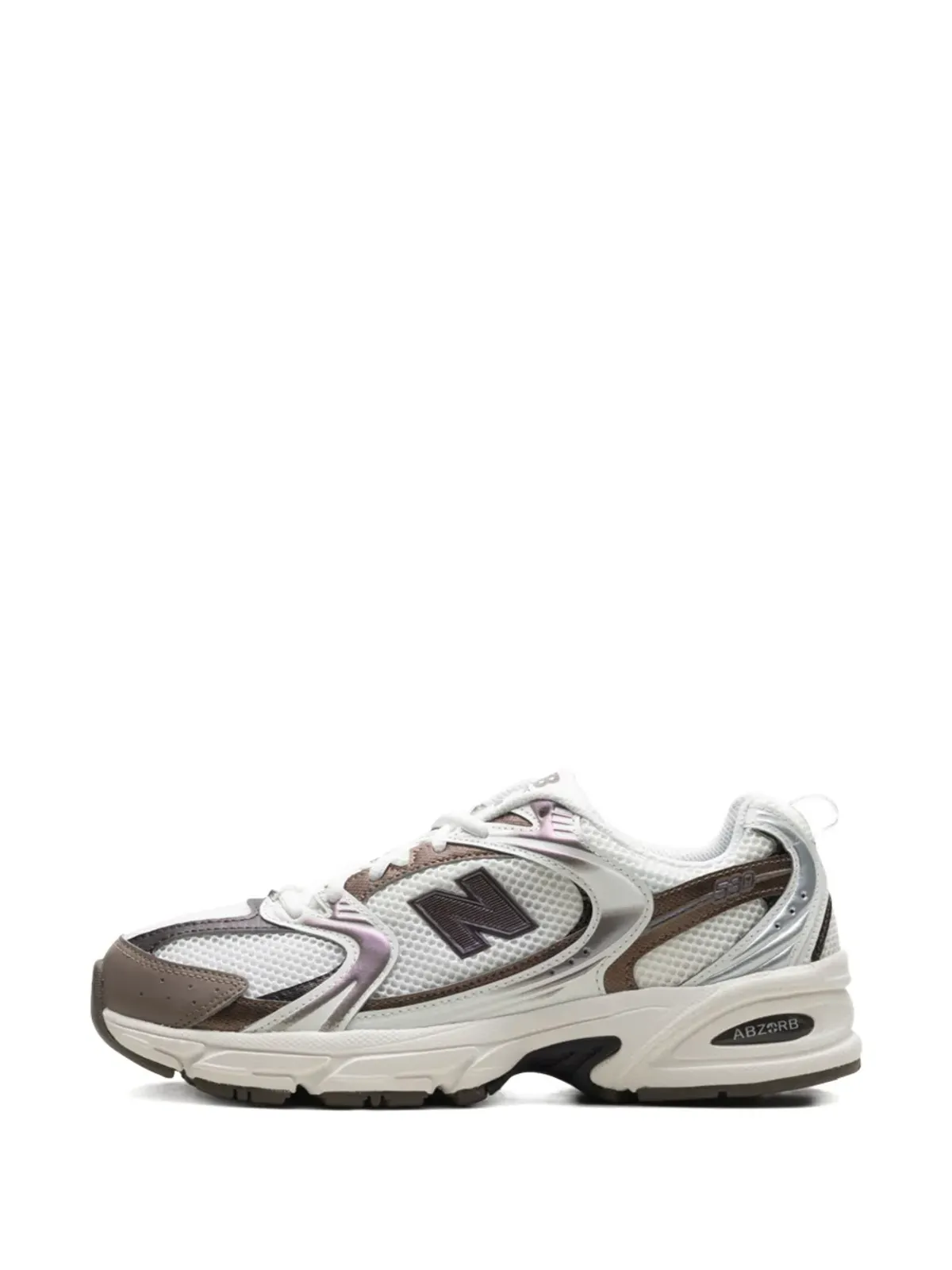 New Balance 530 ホワイト/ブラウン スニーカー - 画像5