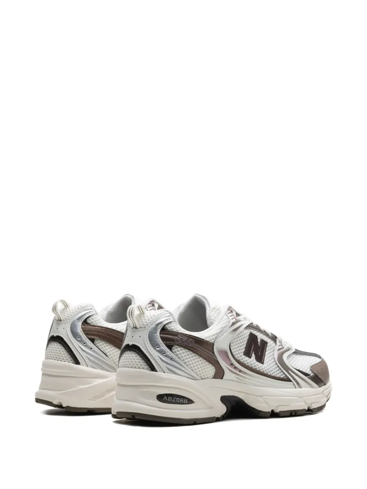 New Balance 530 ホワイト/ブラウン スニーカー - 画像3