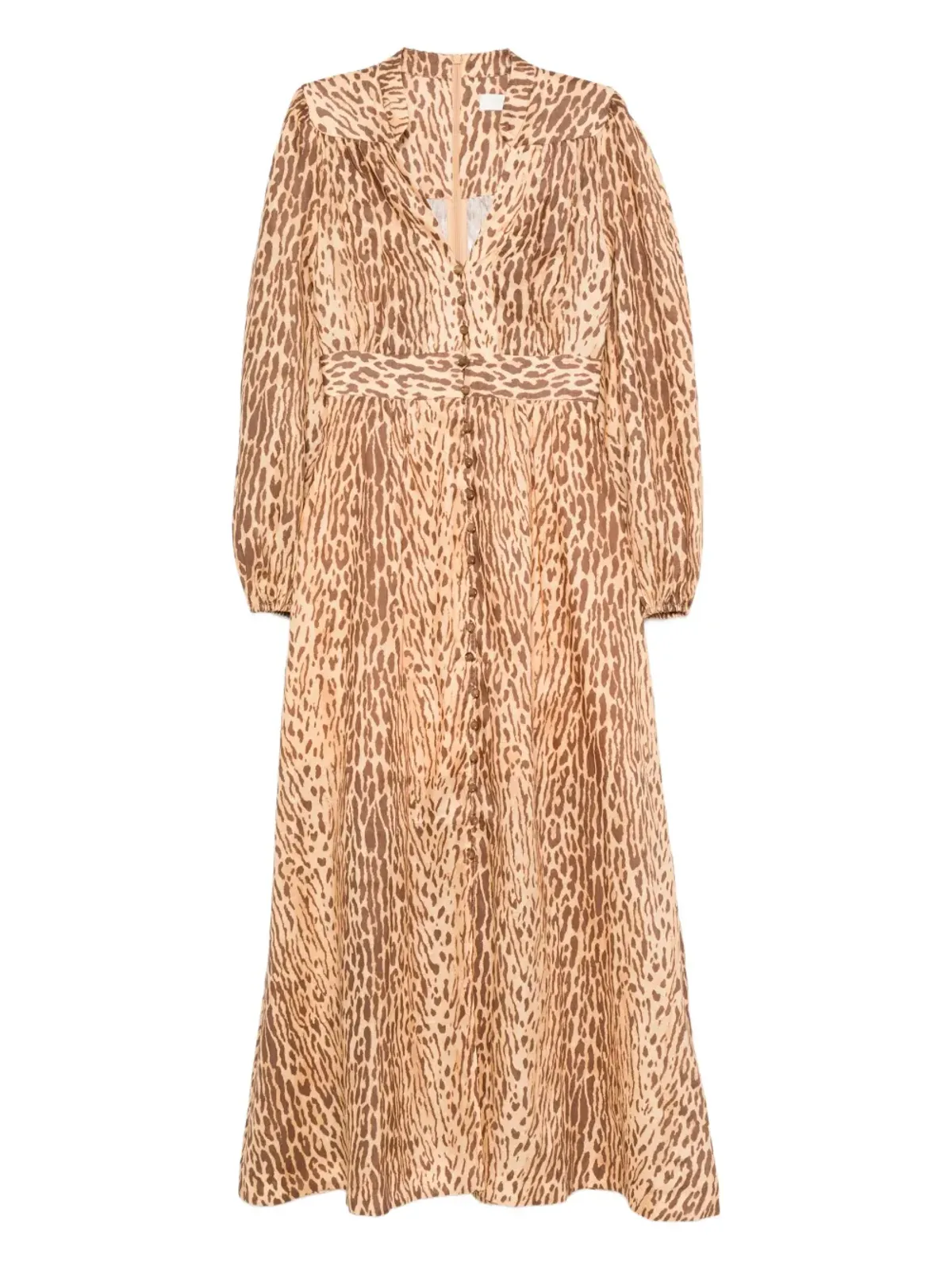 ZIMMERMANN レオパード柄ボタンフロントドレス - ネチュラル - 画像1