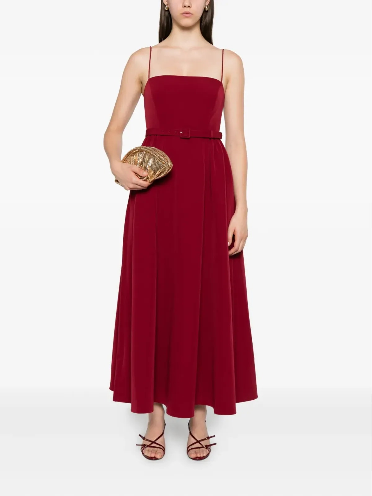 Roland Mouret ベルト付きマキシドレス - 画像2