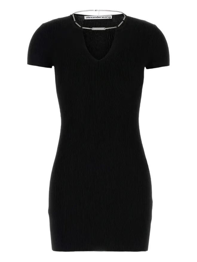 Alexander Wang Alexander Wang リブ編みの半袖ワンピースの商品画像