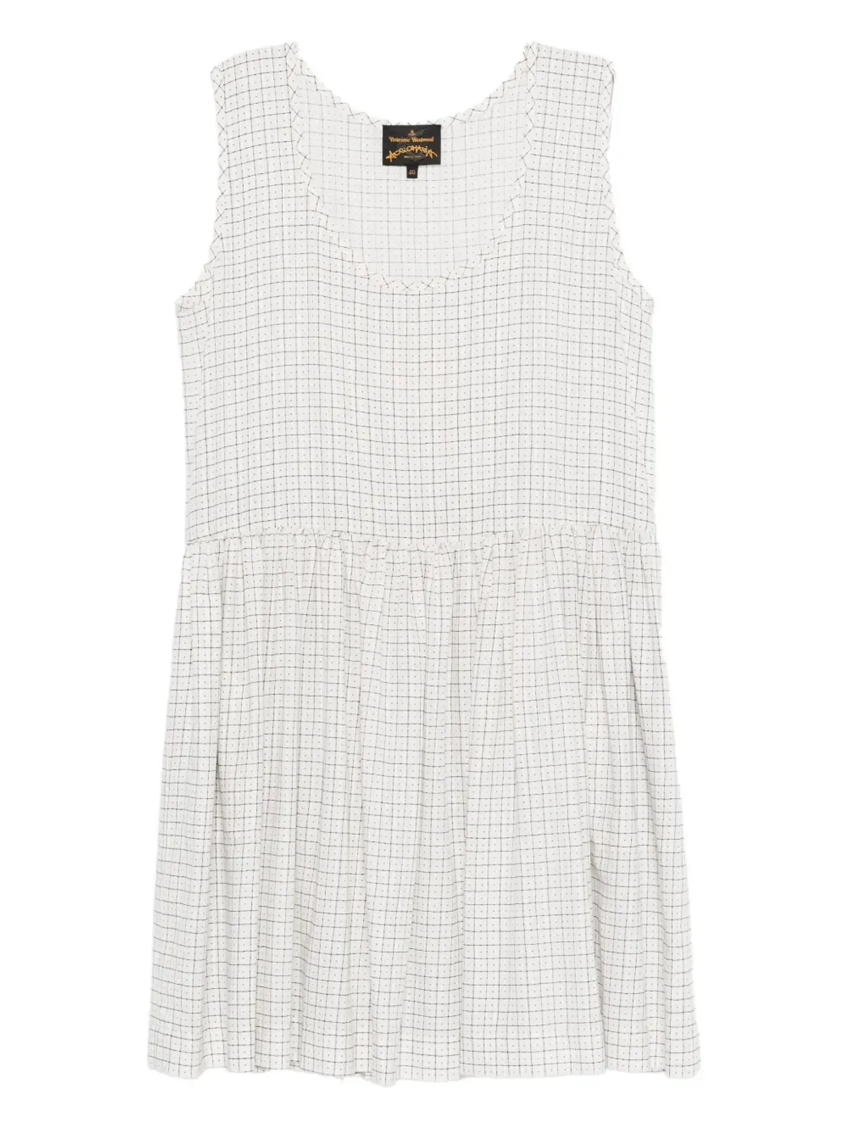 Vivienne Westwood Pre-Owned グリッド柄ノースリーブドレス - 画像1
