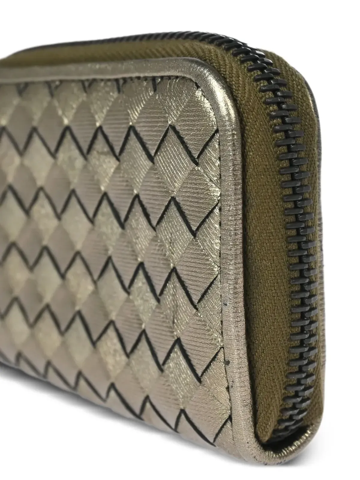 Bottega Veneta ビンテージ イントレチャート ジップ ウォレット - 画像3