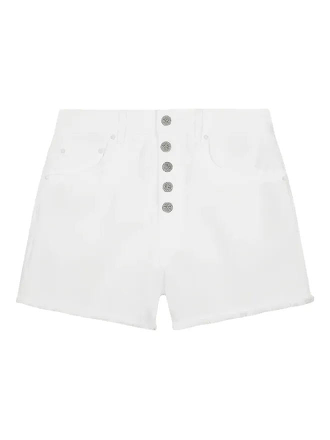DONDUP DONDUP フレイドボタン留めショーツ（ホワイト）の商品画像