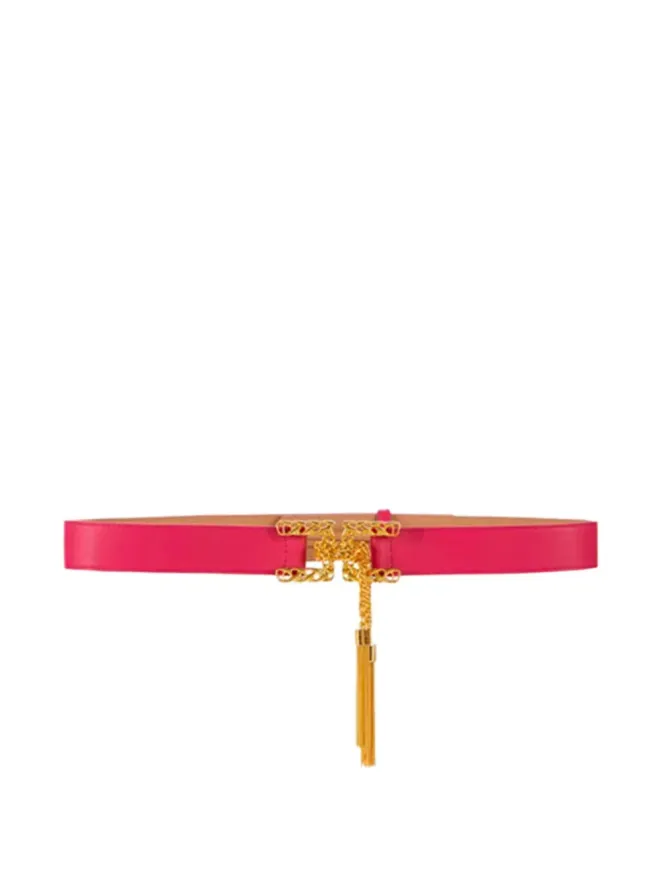 Elisabetta Franchi Elisabetta Franchi チェーンバックル タッセル ベルト - Pinkの商品画像