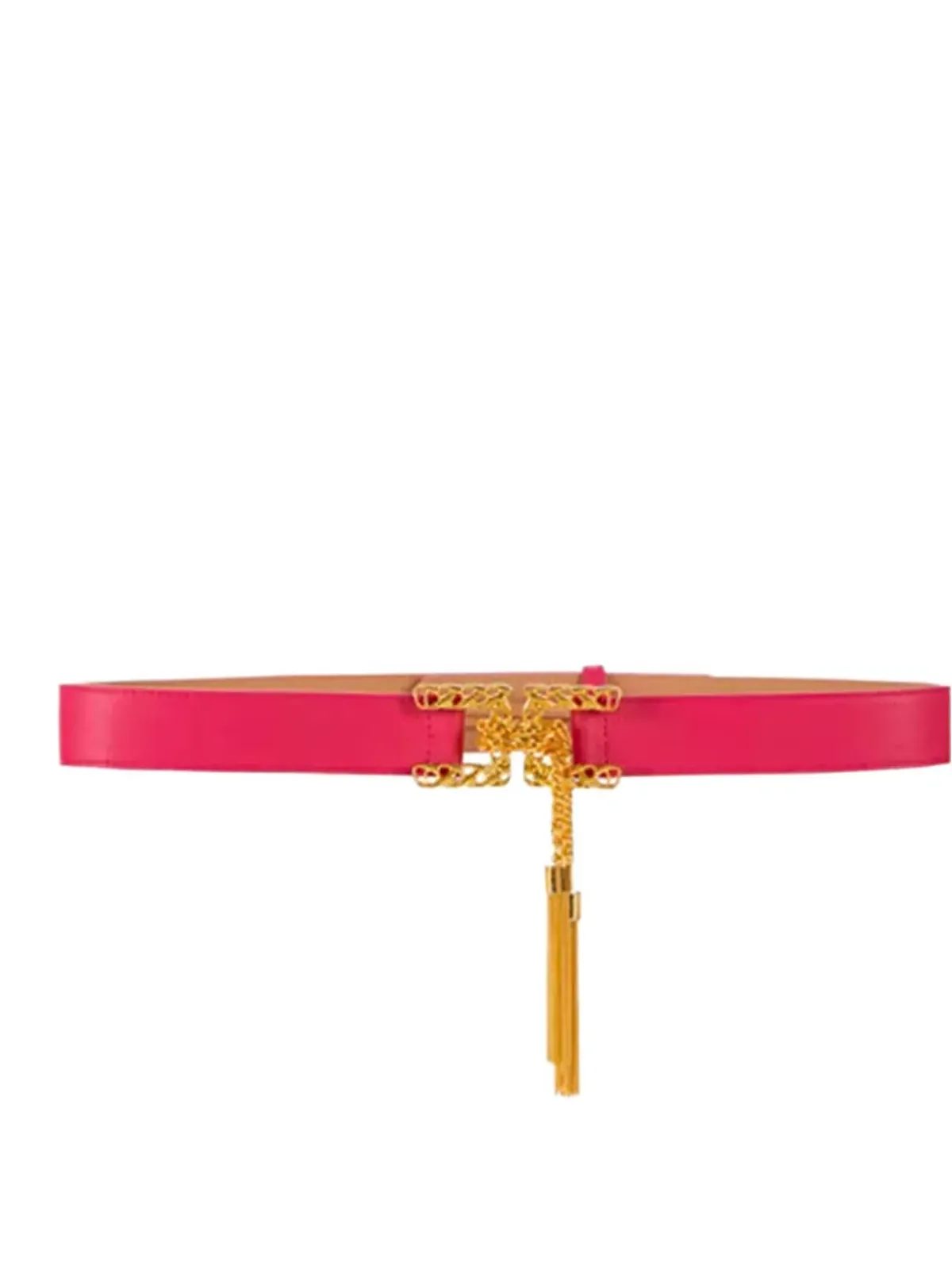 Elisabetta Franchi チェーンバックル タッセル ベルト - Pink - 画像2