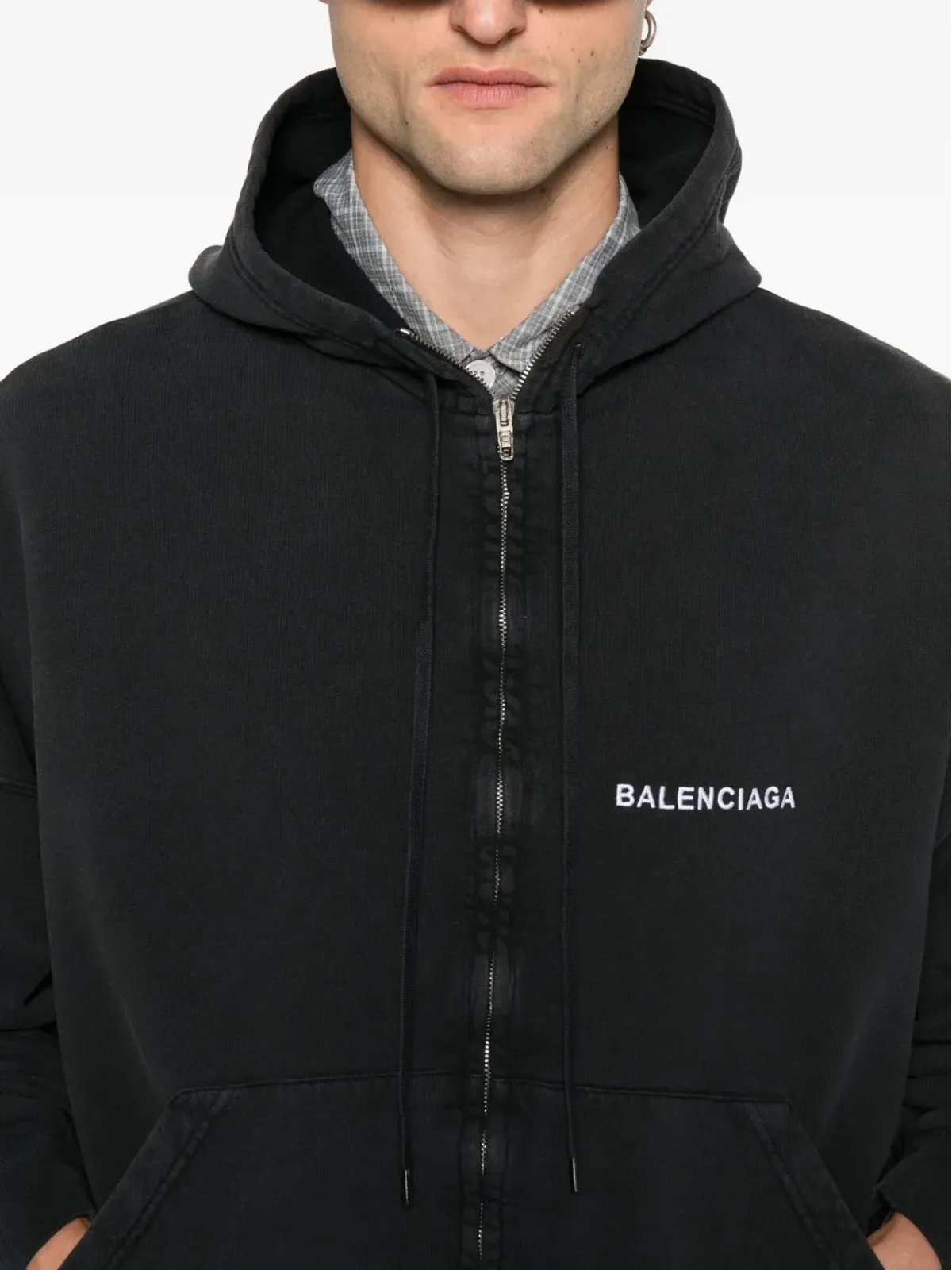 Balenciaga ユニフォームパッチ付きフーディー - 画像5