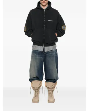 Balenciaga ユニフォームパッチ付きフーディー - サムネイル2