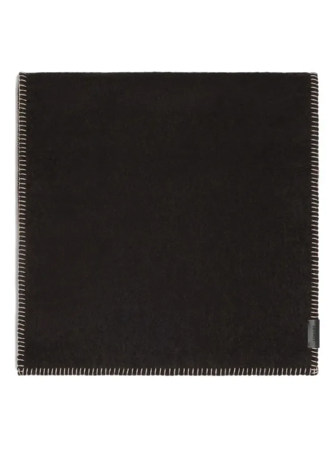Lemaire LEMAIRE ブラウンの縫い目のある縁取りウールスカーフの商品画像