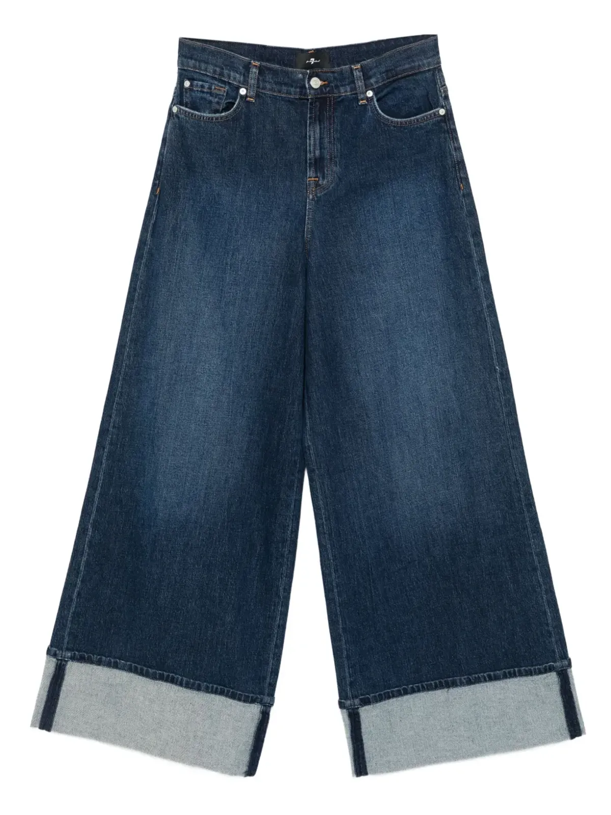 7 For All Mankind Marie カフドジーンズ - ブルー - 画像1