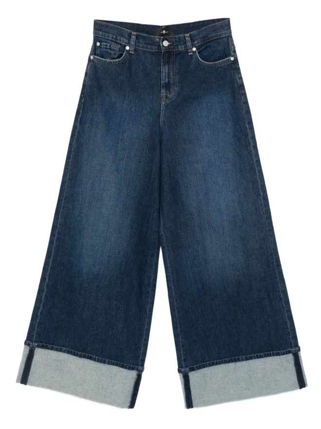 7 For All Mankind 7 For All Mankind Marie カフドジーンズ - ブルーの商品画像