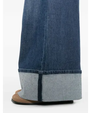7 For All Mankind Marie カフドジーンズ - ブルー - サムネイル5