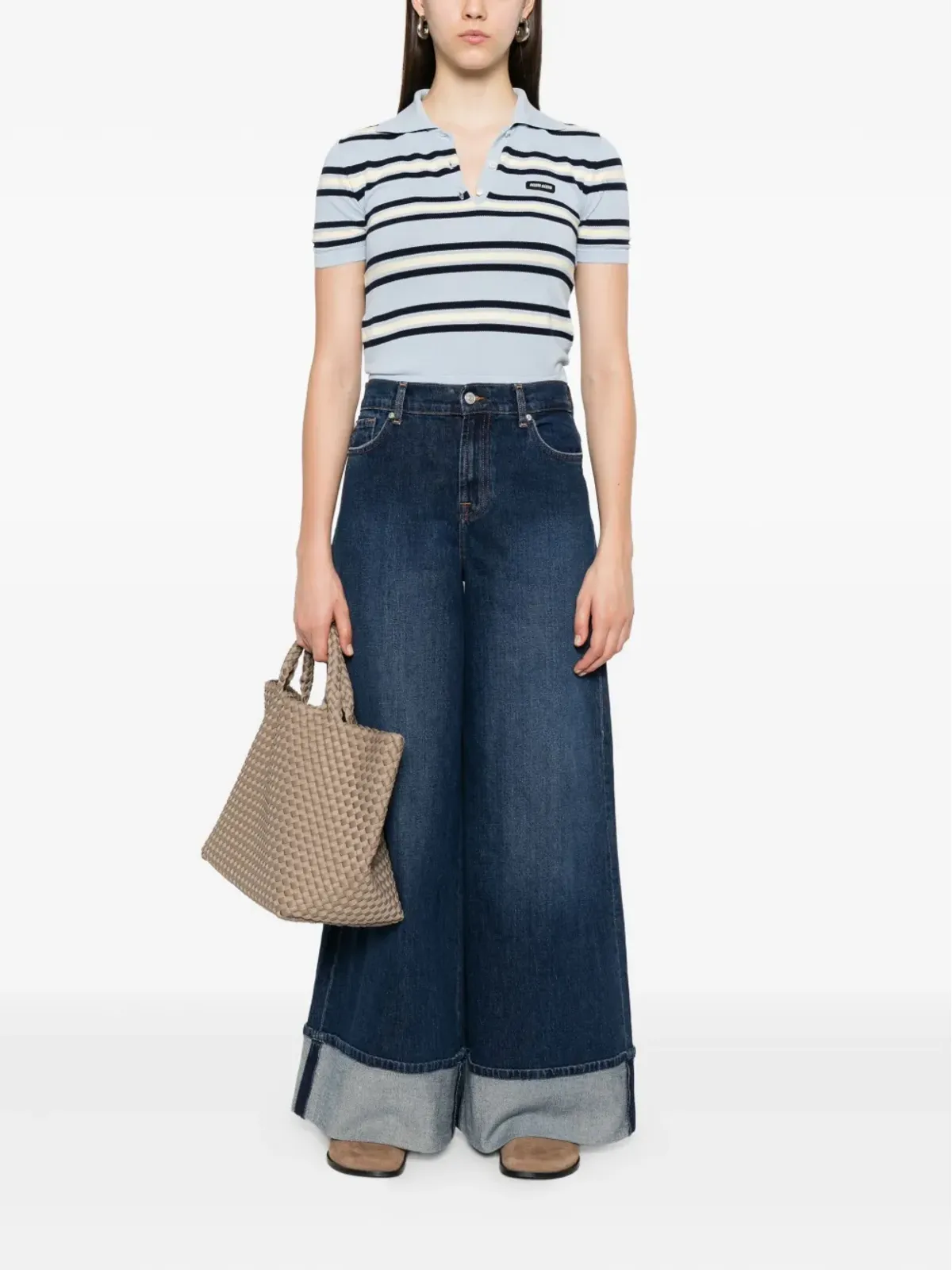 7 For All Mankind Marie カフドジーンズ - ブルー - 画像2