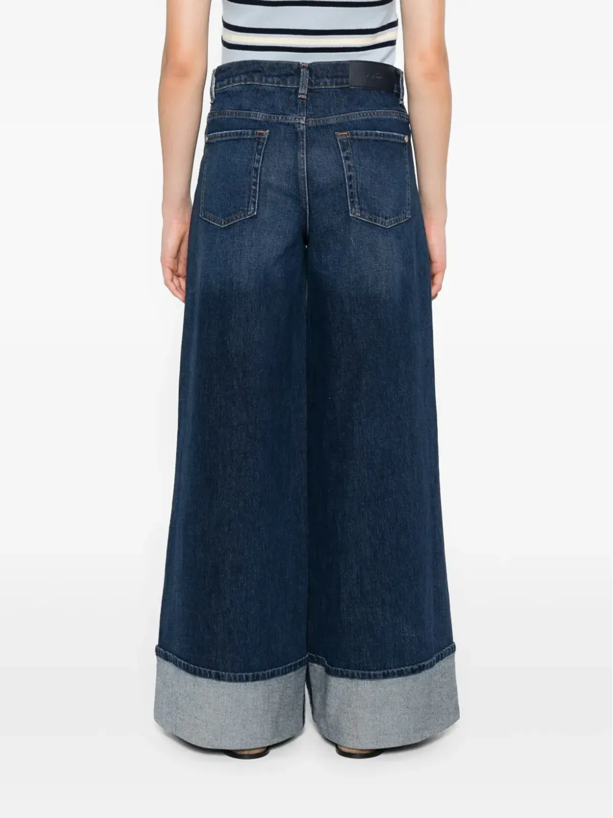 7 For All Mankind Marie カフドジーンズ - ブルー - 画像4