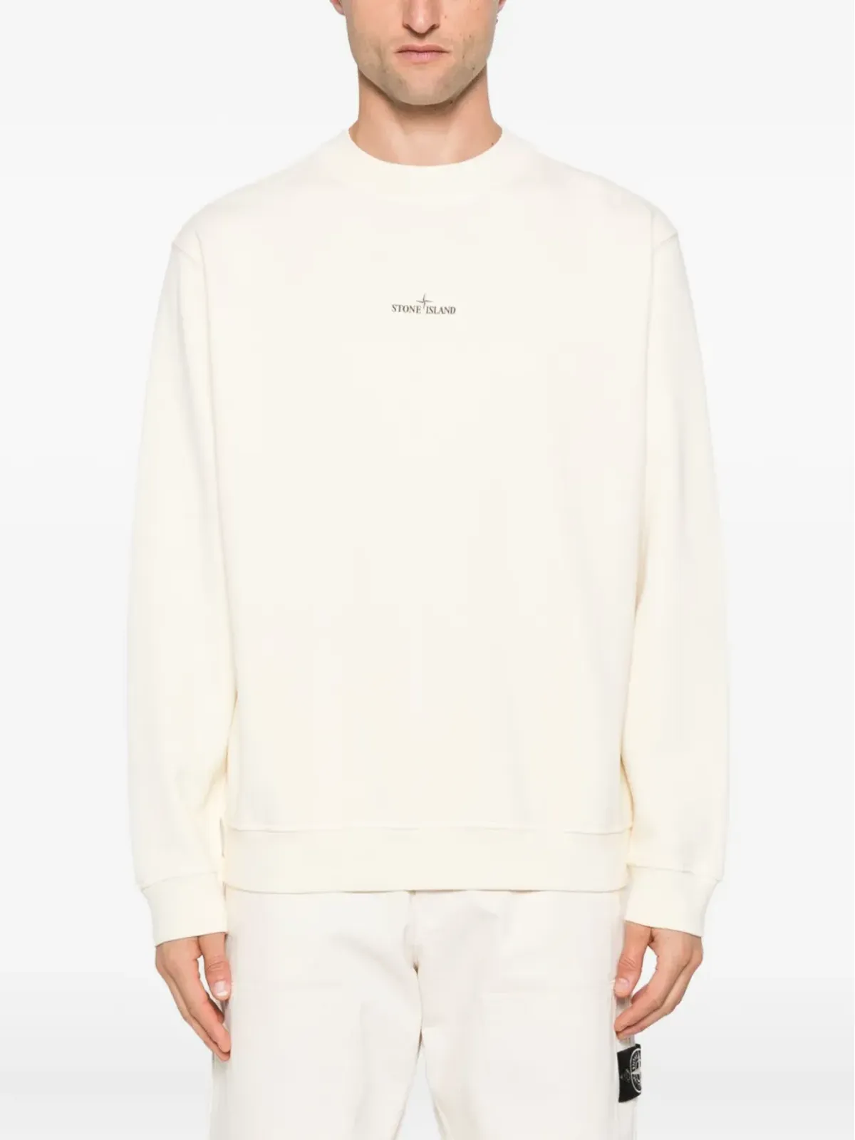 Stone Island ロゴプリント コットン スウェットシャツ - 画像3