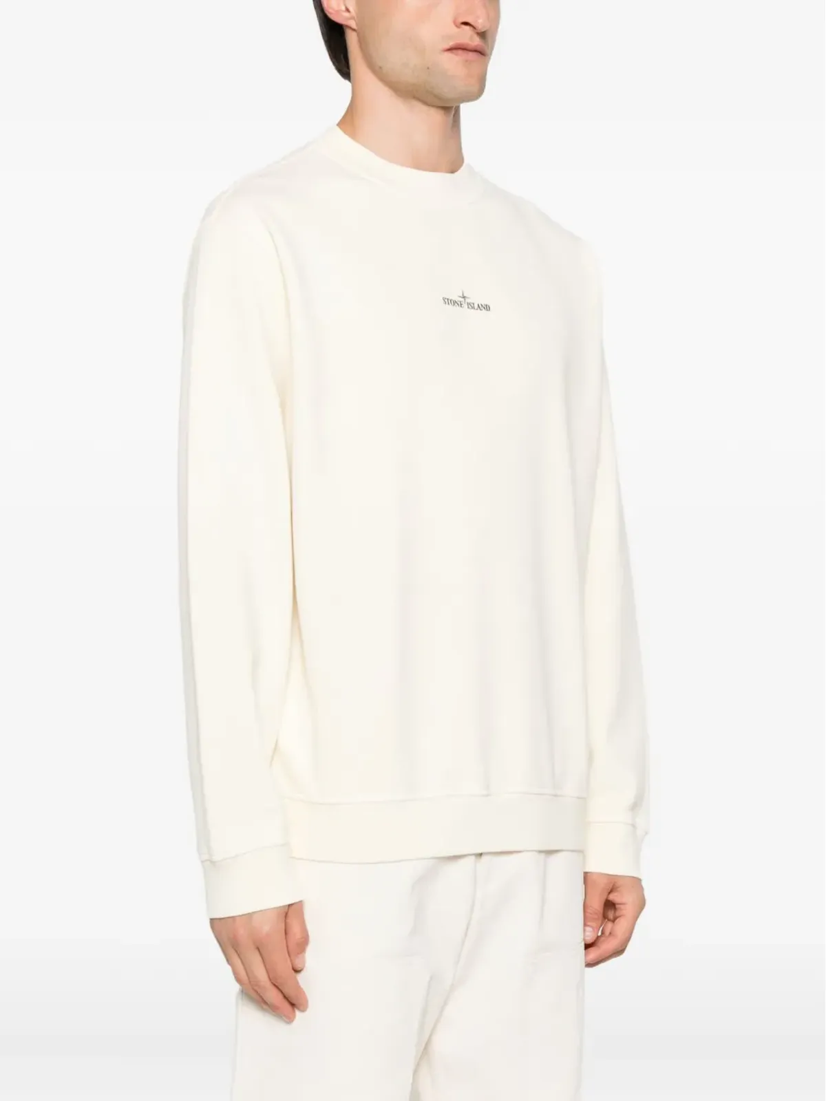 Stone Island ロゴプリント コットン スウェットシャツ - 画像4