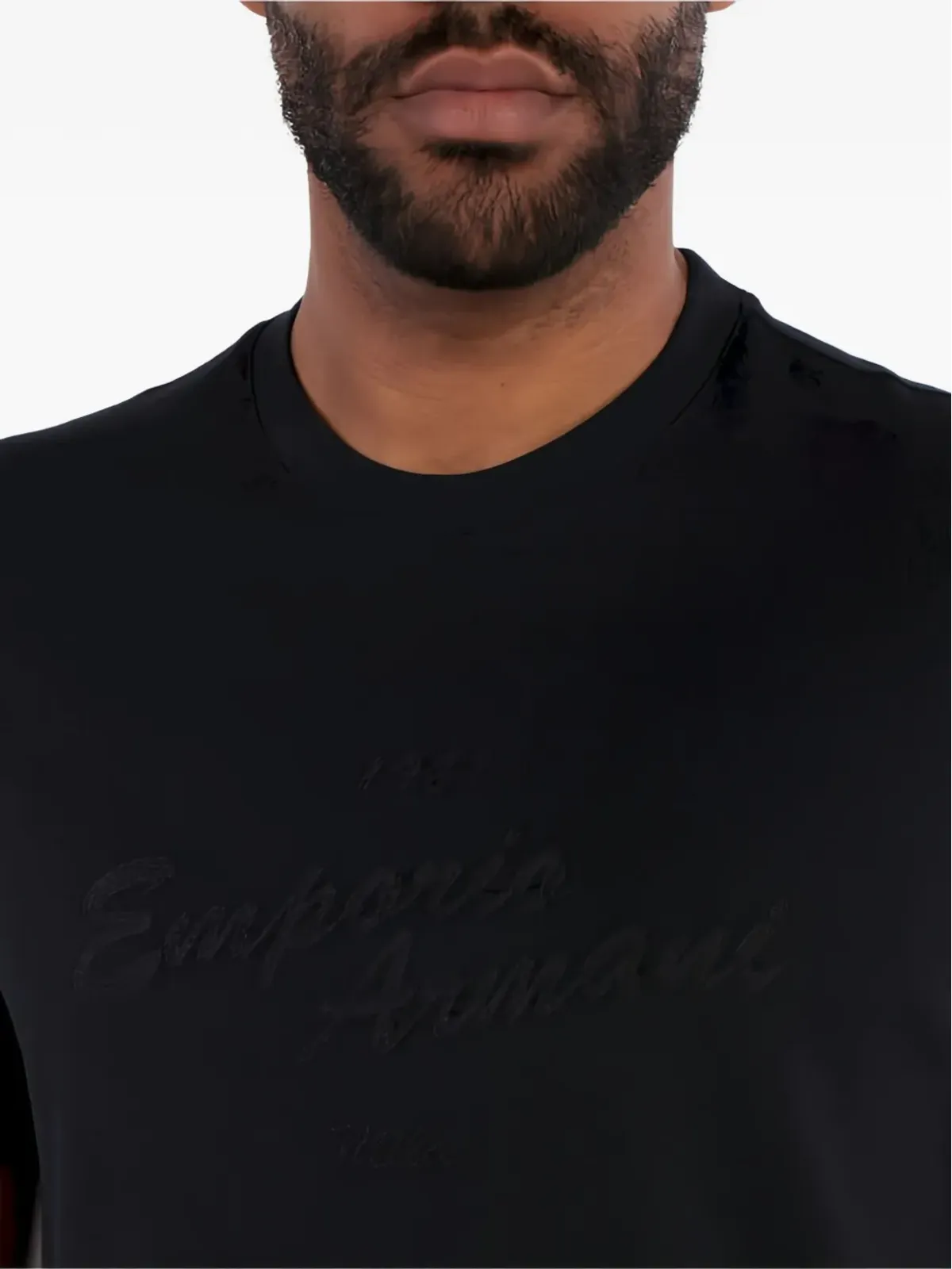 Emporio Armani ロゴディテール Tシャツ - 画像3