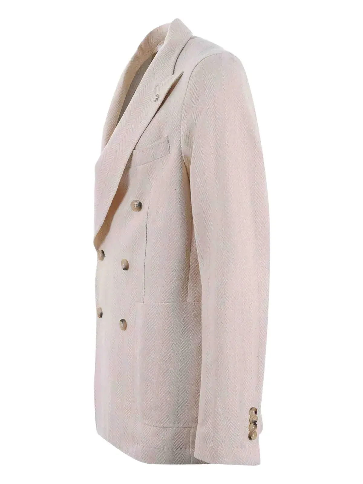 Manuel Ritz ヘリンボーン ダブルブレスト ブレザー - 画像3