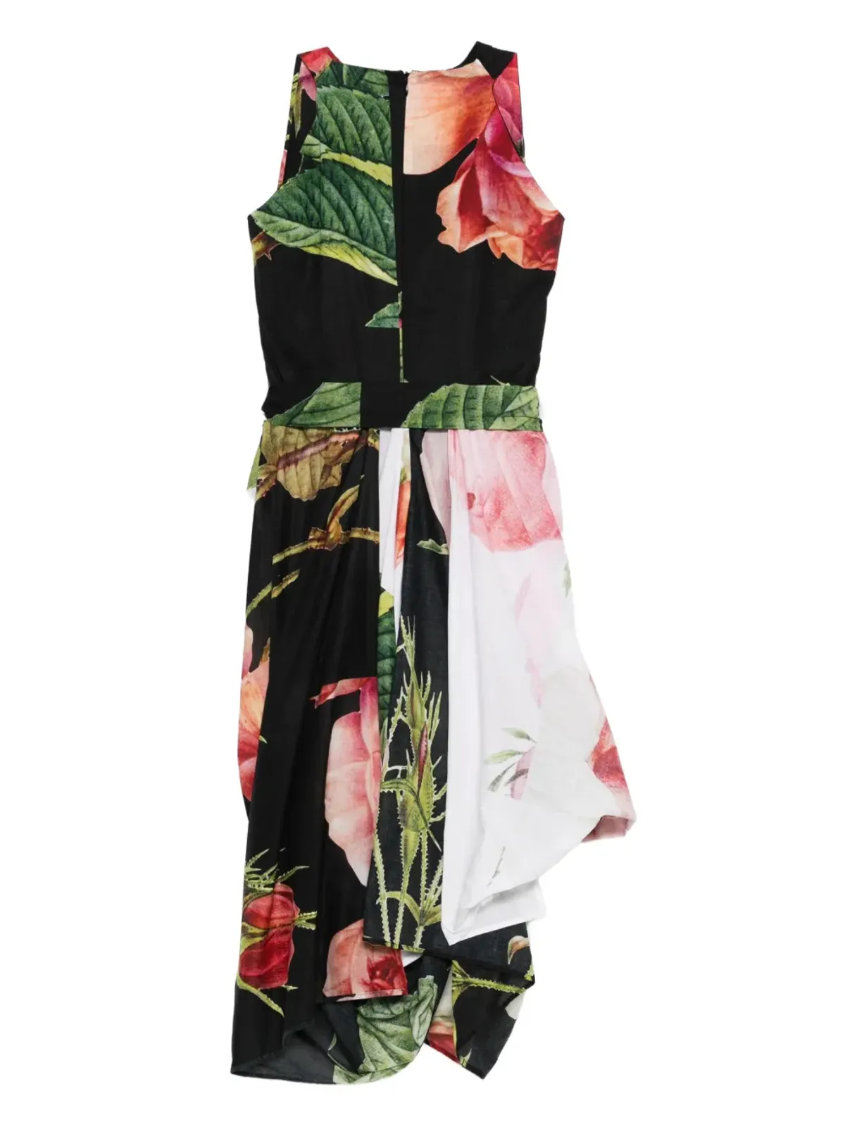 Vivienne Westwood Pre-Owned 花柄プリント アシンメトリック ドレス - ブラック - 画像2