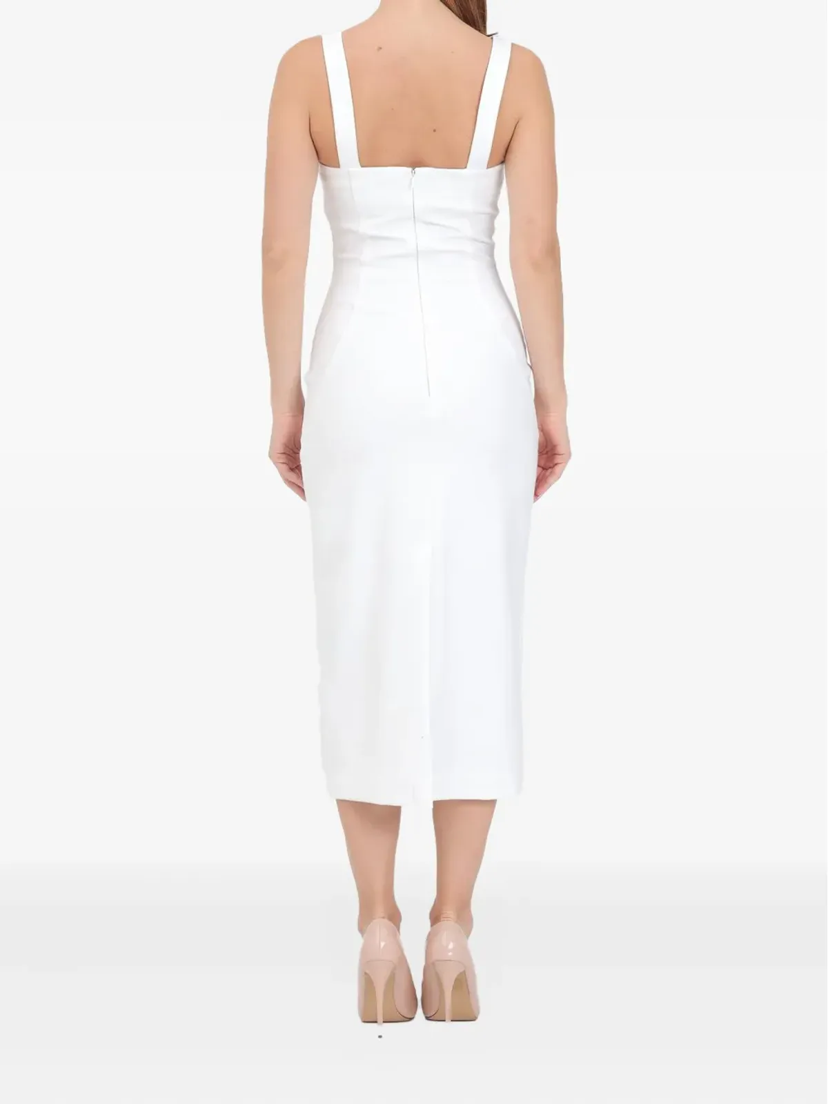 Versace Jeans Couture バックル装飾ミディドレス - 画像2