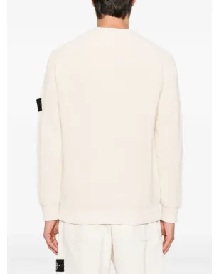 Stone Island Compass-badge ribbed-knit sweater - Neutrals - サムネイル4