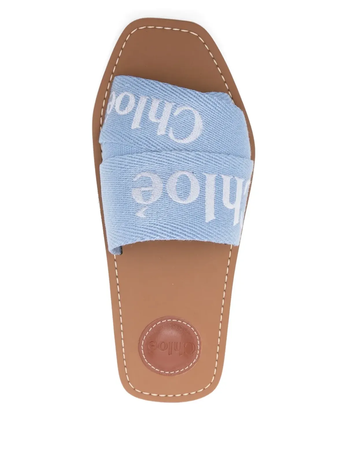 Chloé ロゴディテール フラットサンダル - 画像4