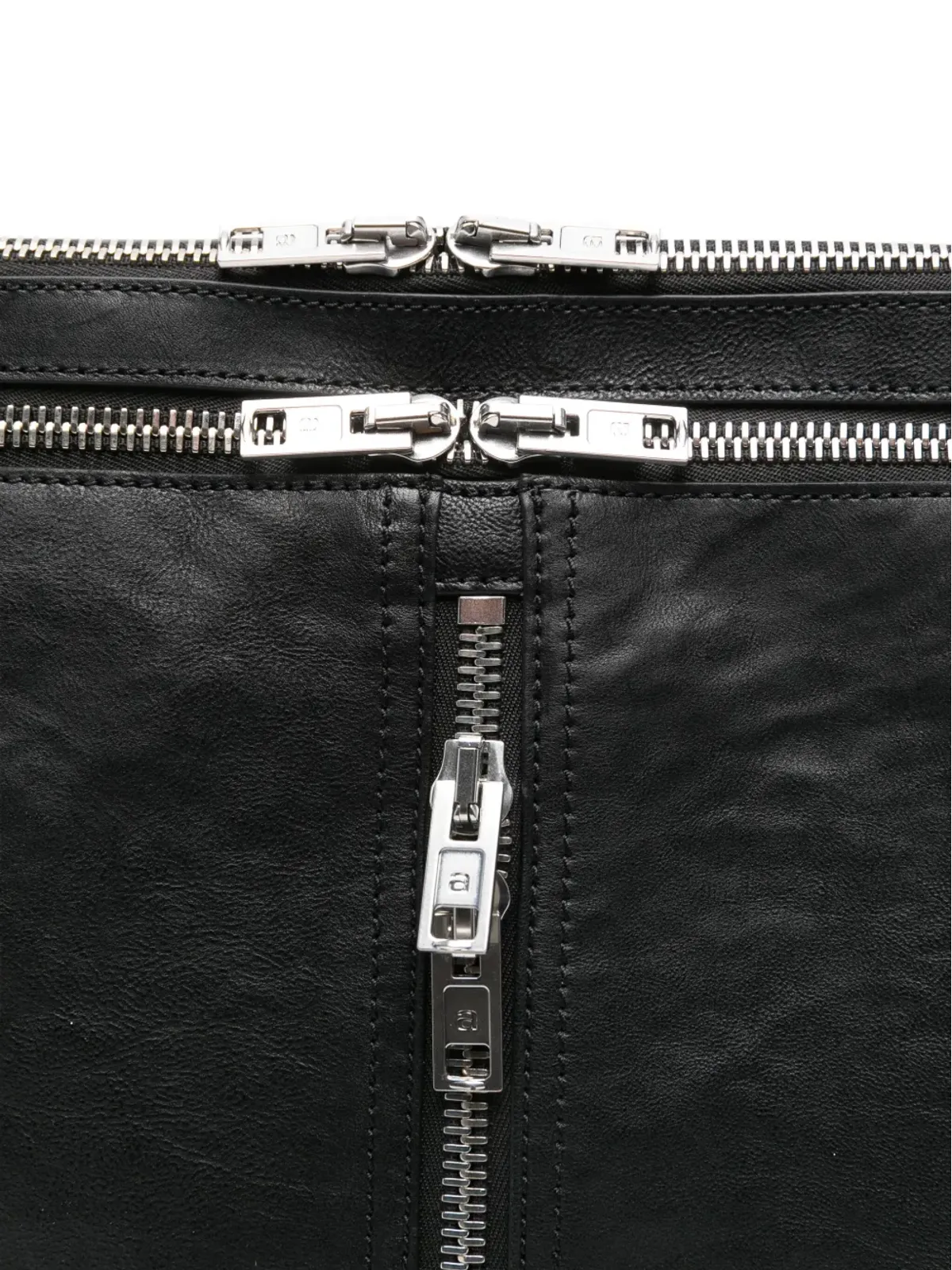 Alexander Wang ダブルジップレザー クラッチバッグ - 画像4