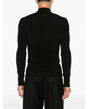 Mugler リブ編みハイネック ジャンパー - サムネイル4