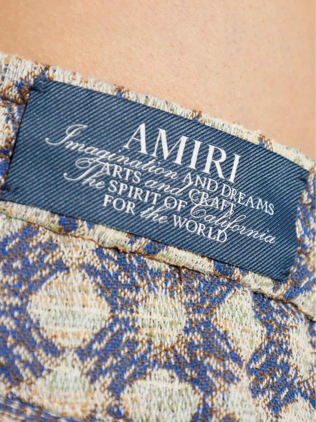 AMIRI 幾何学模様ドローストリングショーツ - 画像5