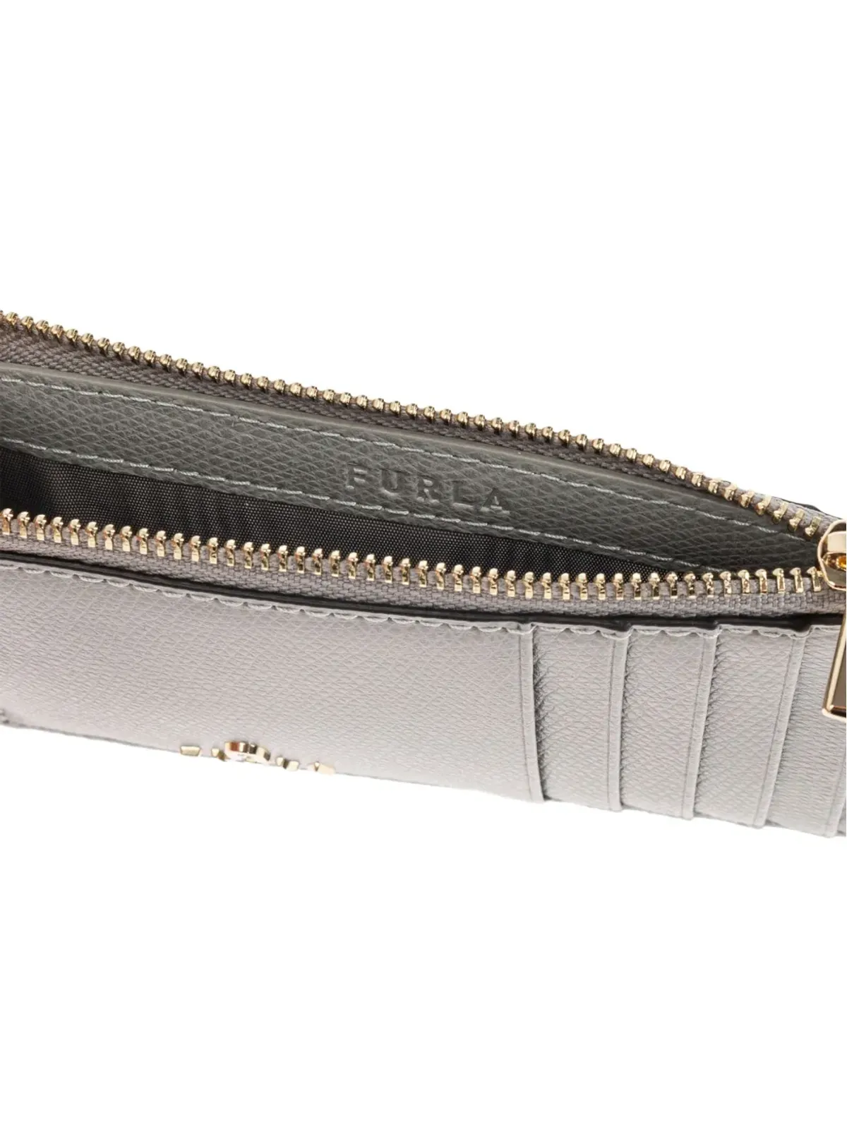 Furla ジップトップカードホルダー（グレー） - 画像4