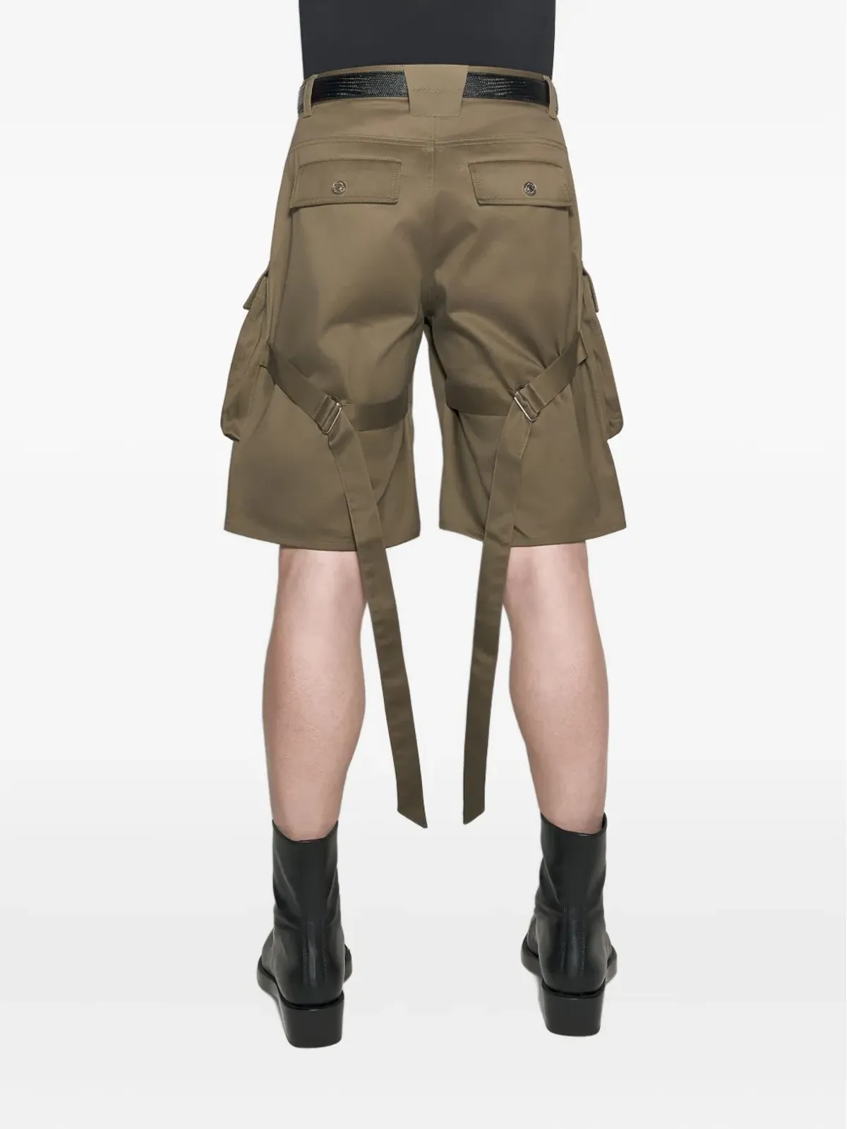 Mugler バックルストラップ カーゴショーツ - 画像3