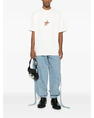 Mugler スターカットアウトTシャツ - White - サムネイル2