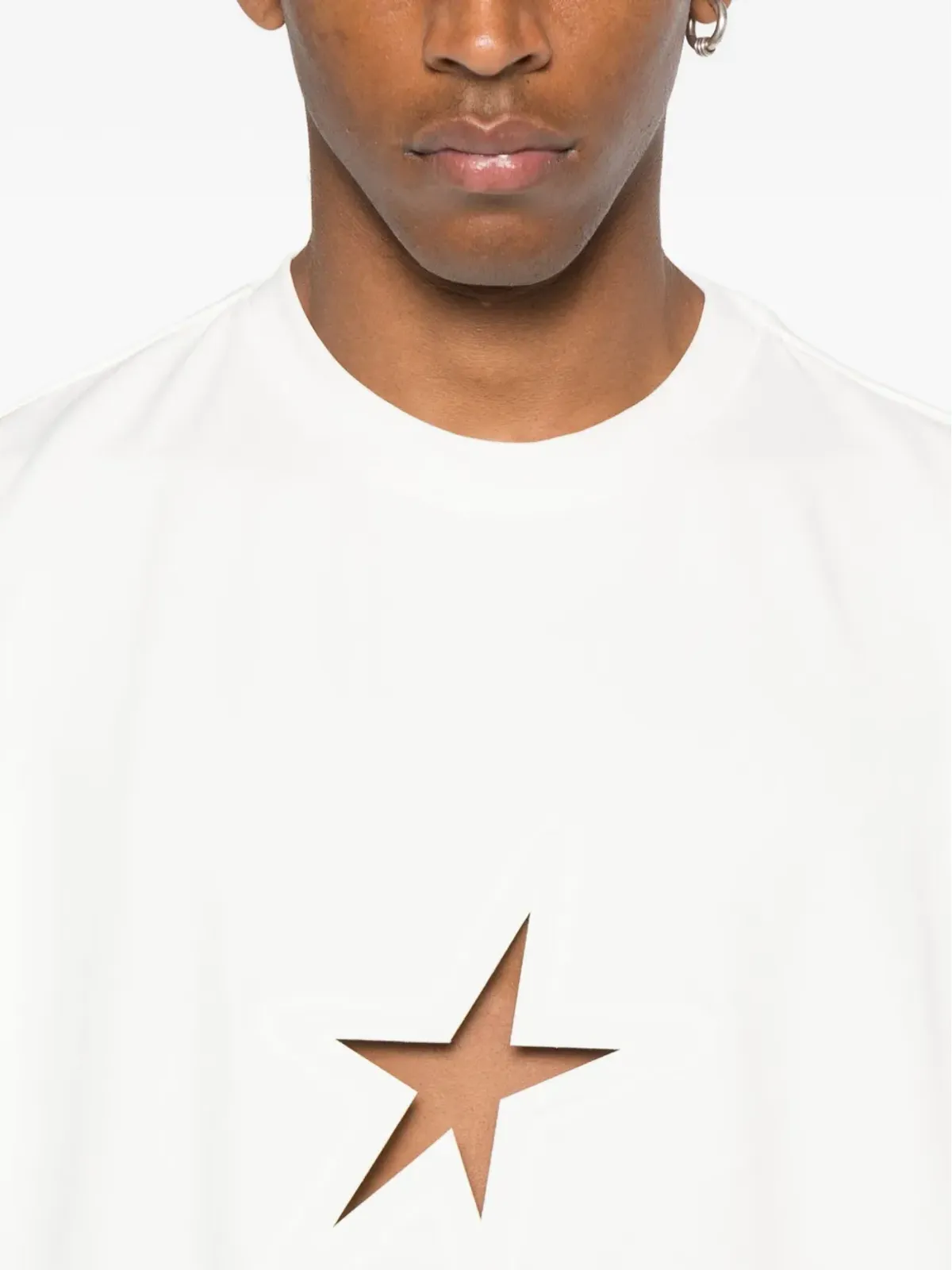 Mugler スターカットアウトTシャツ - White - 画像4
