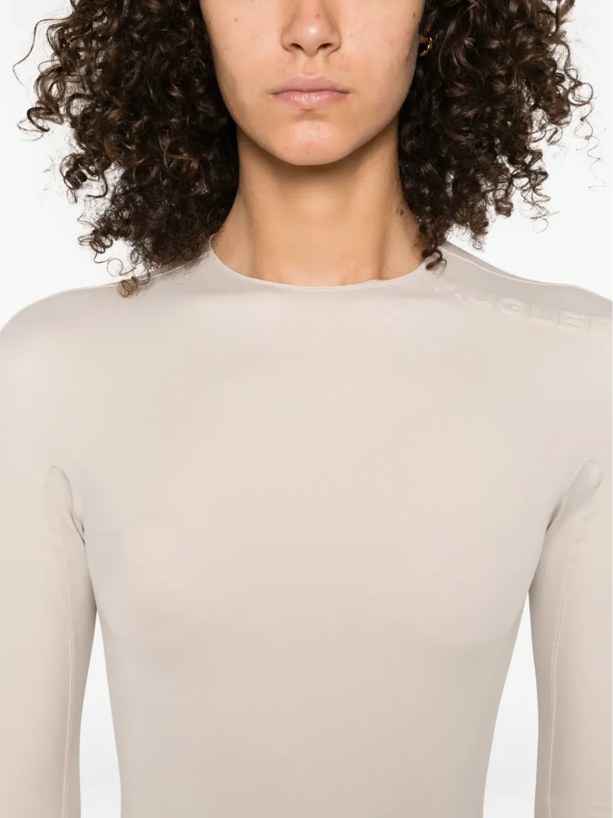 Mugler 長袖・親指穴付きボディスーツ - 画像5