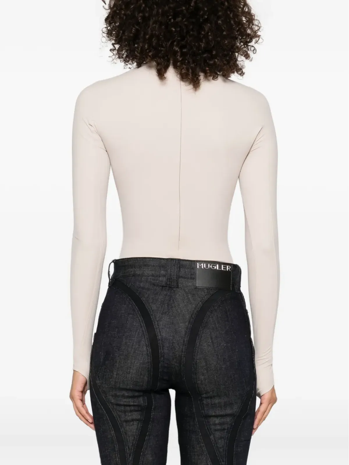 Mugler 長袖・親指穴付きボディスーツ - 画像4