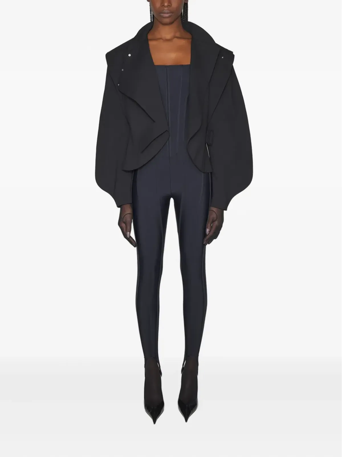 Mugler コルセットディテール ジャンプスーツ - 画像2