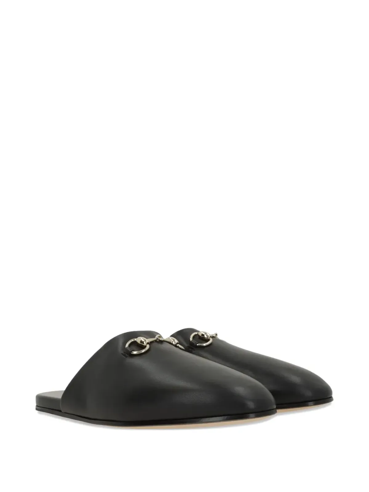 Gucci ホースビット レザー フラットミュール - 画像2