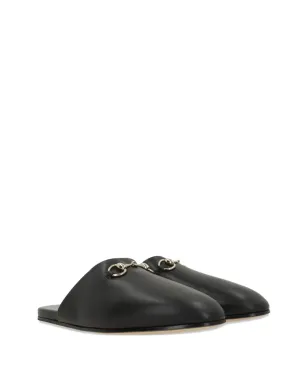 Gucci ホースビット レザー フラットミュール - サムネイル2