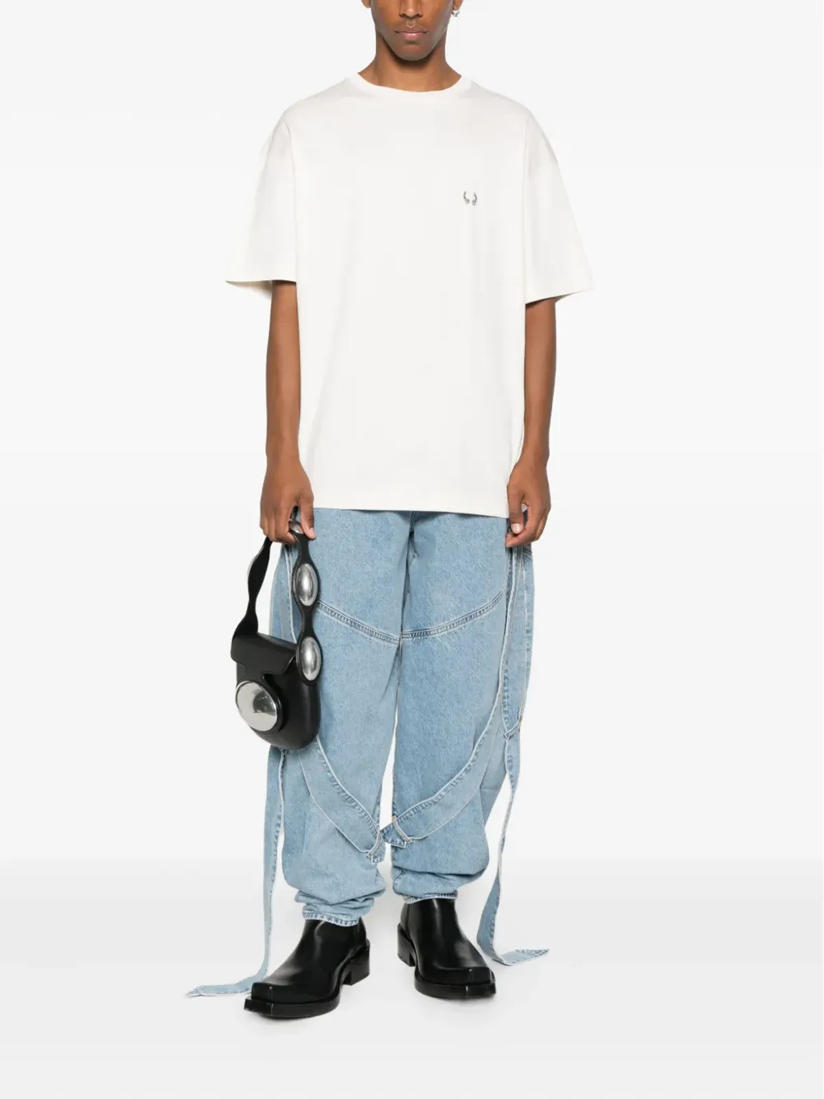 Mugler メタリックディテール Tシャツ - 画像2